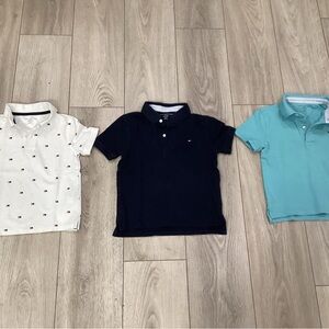 Tommy Hilfiger Kids Polo Trio - White, Navy, Aquamarine